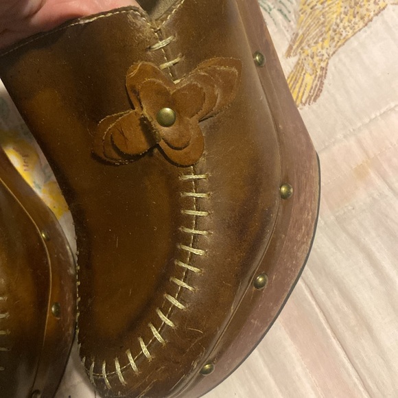True Vintage Brown Clogs Size 7 1/2 - Picture 3 of 4